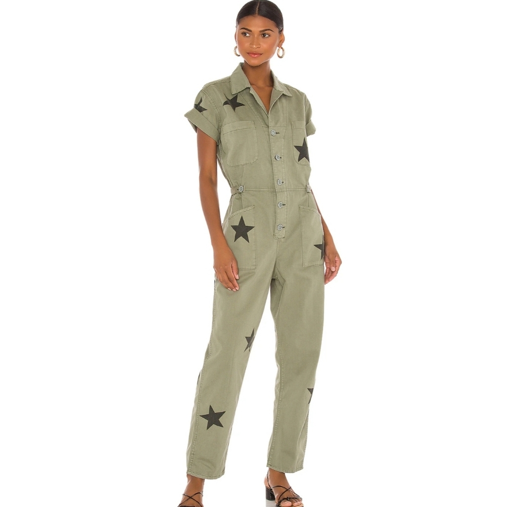 🎁As Seen On TV Pistola Grover Jumpsuit Olive Stars Wash Royal Honor Medium